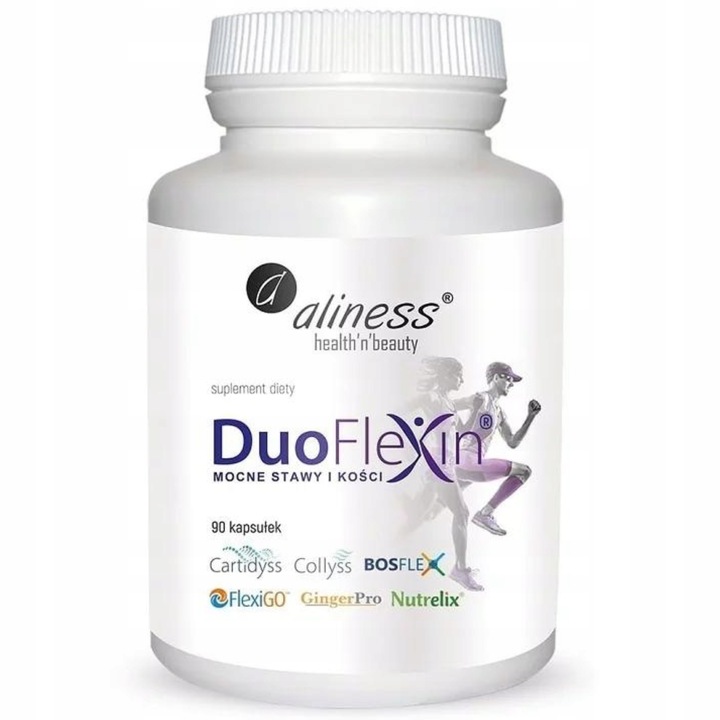 Aliness Duoflexin KOLAGEN TYP I II WIT. C MOCNE STAWY I KOŚCI VEGE 90k
