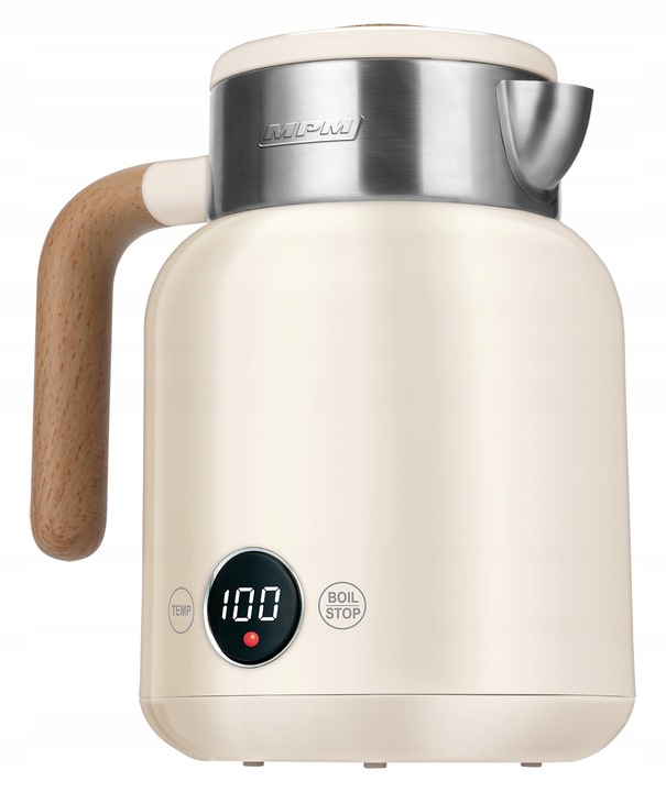 Czajnik elektryczny podwójne ścianki beżowy jasny 2200W MPM MCZ-128/B1