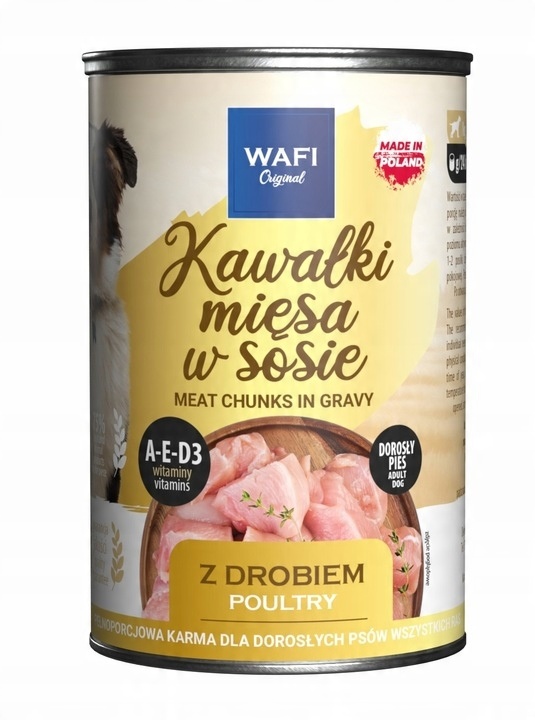 WIEJSKA ZAGRODA WAFI KARMA MOKRA MIX 12X400G