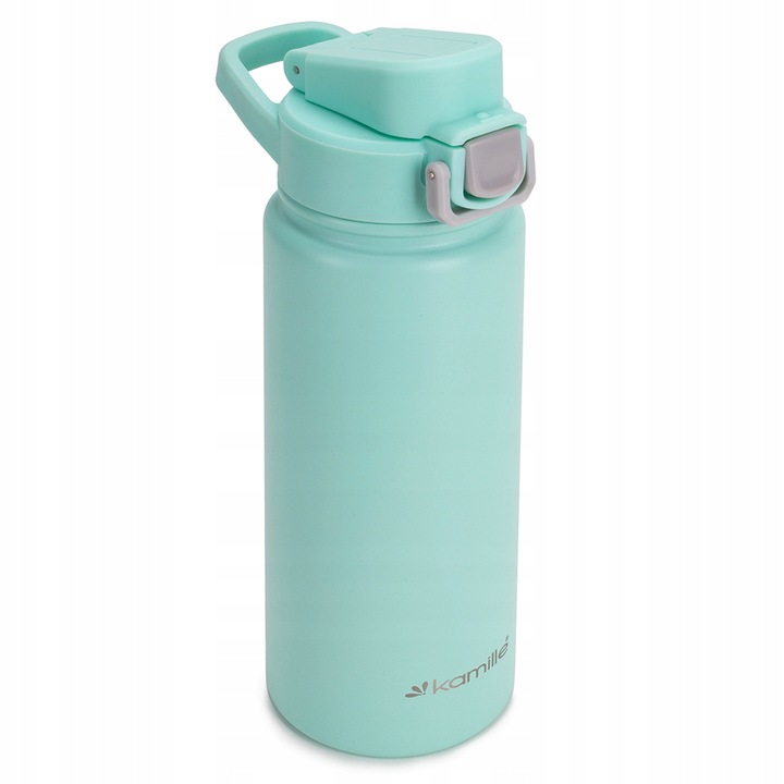 KUBEK TERMICZNY TERMOS STALOWY 100% SZCZELNY pojemny bidon KAMILLE 600 ml