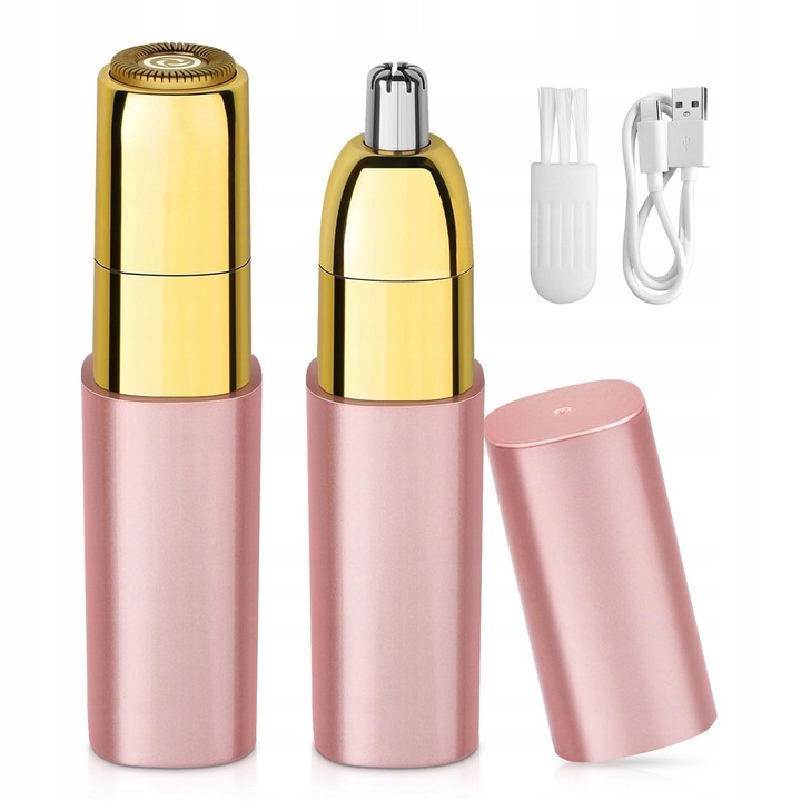 Depilator Trymer Do Brwi Twarzy Ciała Dla Kobiet + Kabel USB 2 W 1