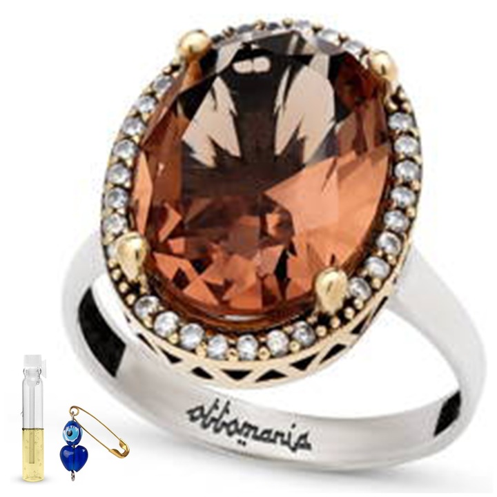 PIERŚCIONEK HAND MADE RĘKODZIEŁO RĘCZNIE ROBIONY SREBRNY SUŁTANIT CYRKONIE