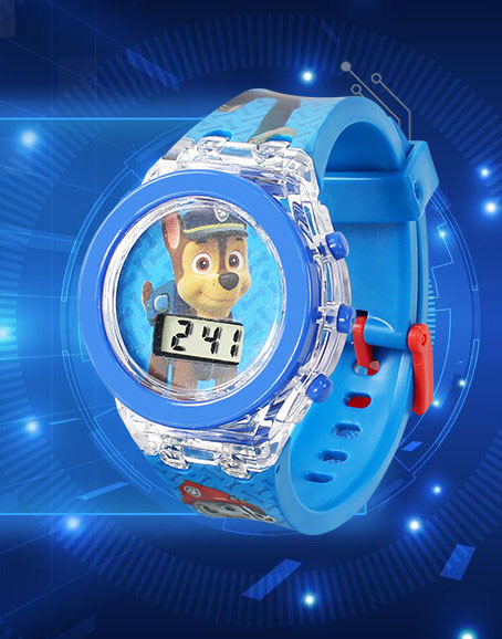 zegarek dziecięcy chłopięcy PSI PATROL dla chłopca dzieci LED chase ŚWIATŁO