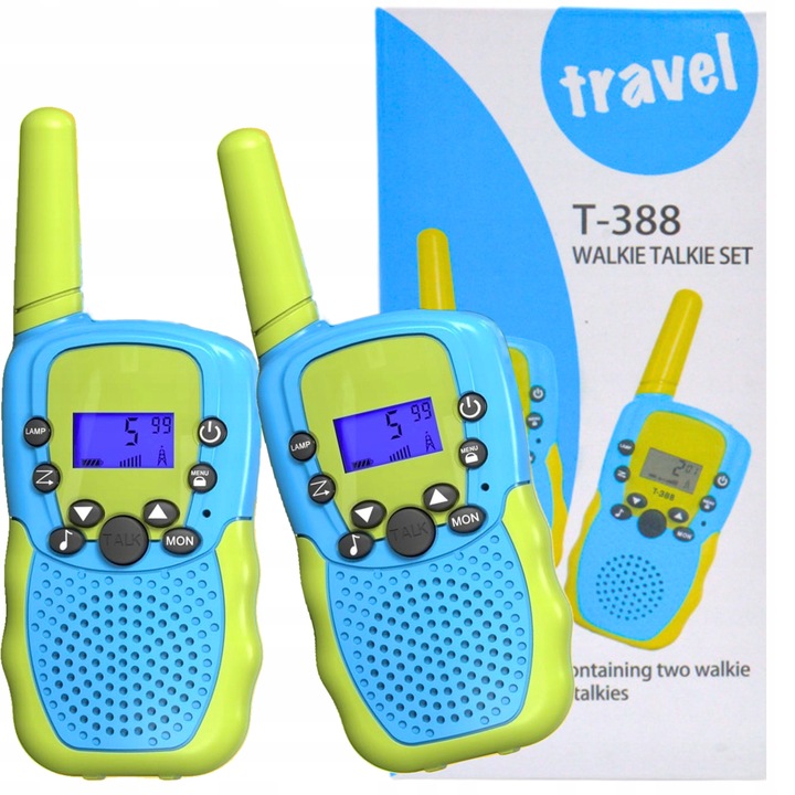 ZESTAW WALKIE TALKIE DLA DZIECI 2 SZT ŁOKI TOKI KRÓTKOFALÓWKI DUŻY ZASIĘG