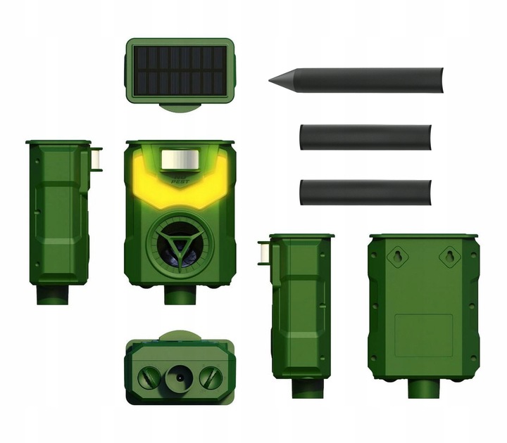 ULTRADŹWIĘKOWY ODSTRASZACZ PSÓW KOTÓW KUN LISÓW DZIKÓW SAREN JELENI NO PEST
