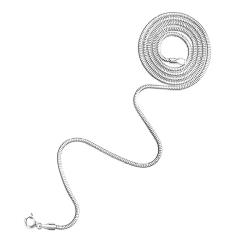 GRUBY łańcuszek ŻMIJKA linka snake SREBRNY 70 cm
