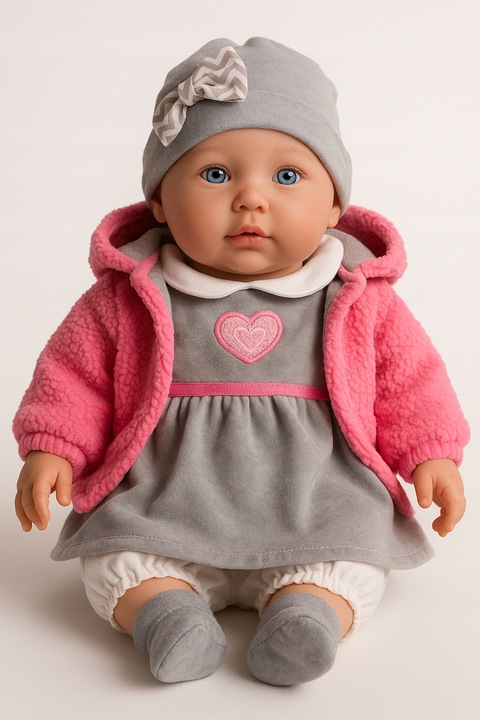 Lalka bobas mówi śpiewa uczy 2 języki interaktywna córeczka 32cm 2L+