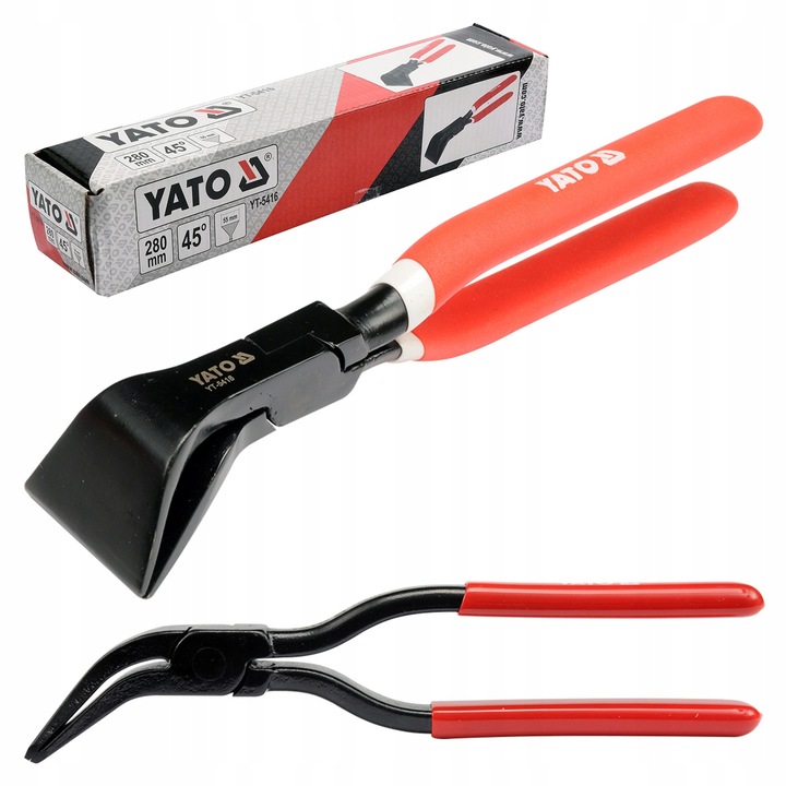 Kleszcze do gięcia blach - odgięte 45°,280mm YT-5416