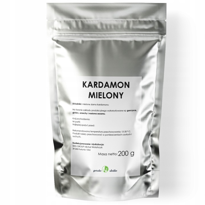 KARDAMON MIELONY aromatyczny kardamon mielony 200g