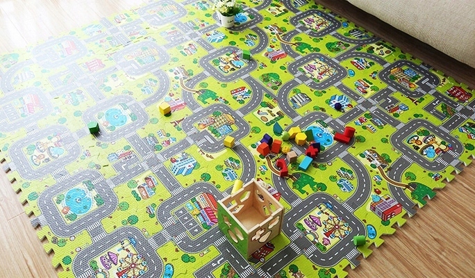 PUZZLE PIANKOWE MATA MIASTO ULICE DROGI 18EL DUŻE