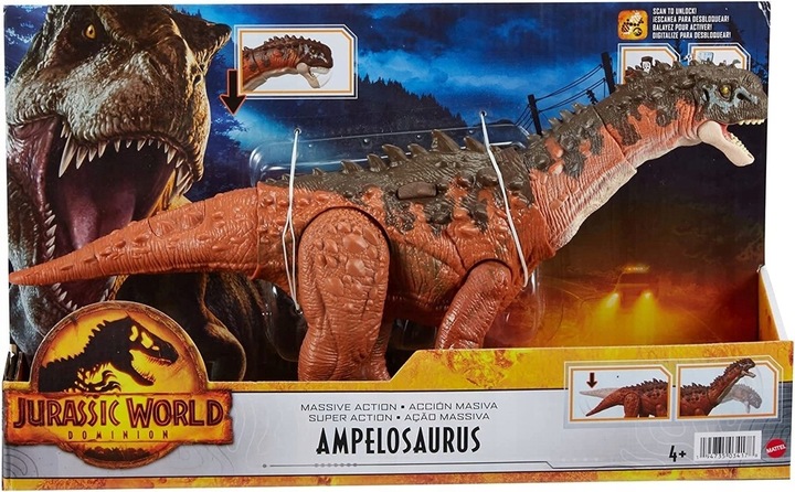 JURASSIC WORLD DINOZAUR AMPELOSAURUS HDX50 MATTEL