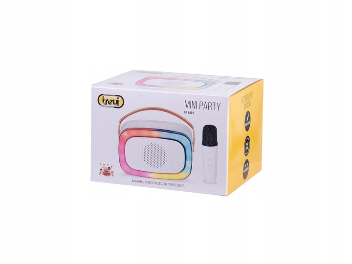 GŁOŚNIK BEZPRZEWODOWY BLUETOOTH dzieci PRZENOŚNY mikrofon karaoke PREZENT