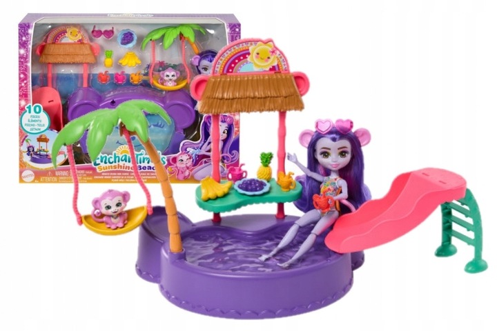 Enchantimals Tropikalny Basen z lalką zestaw MATTEL HTW73