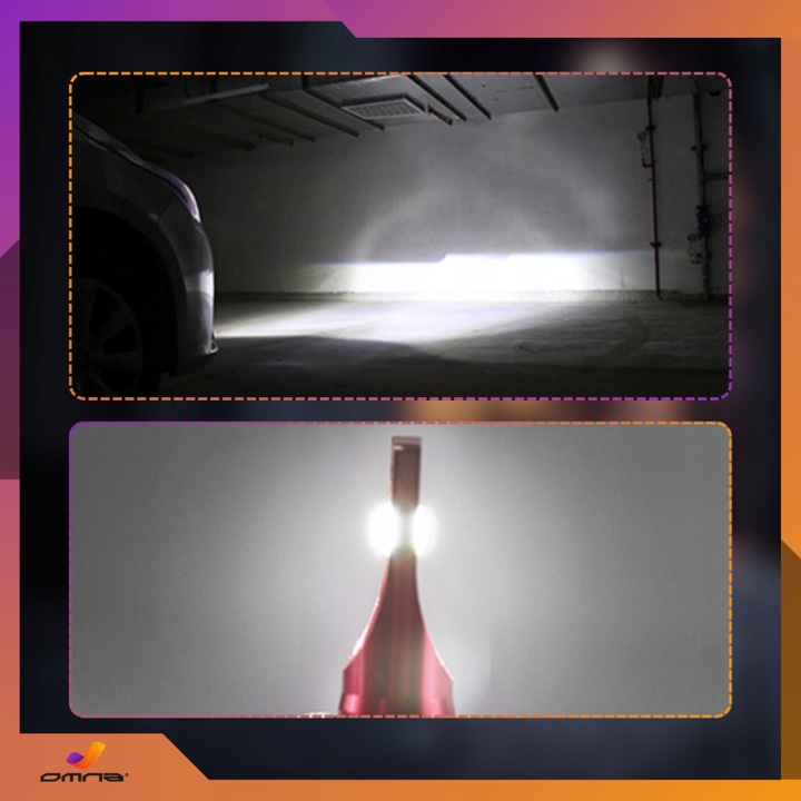 Żarówki samochodowe LED 12V can bus H4 GT COB + 300% super mocne pudełko