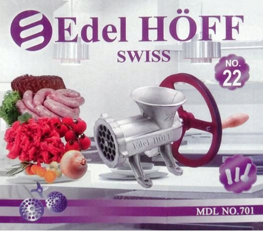 Maszynka ręczna do mięsa #22 z kołem Edelhoff