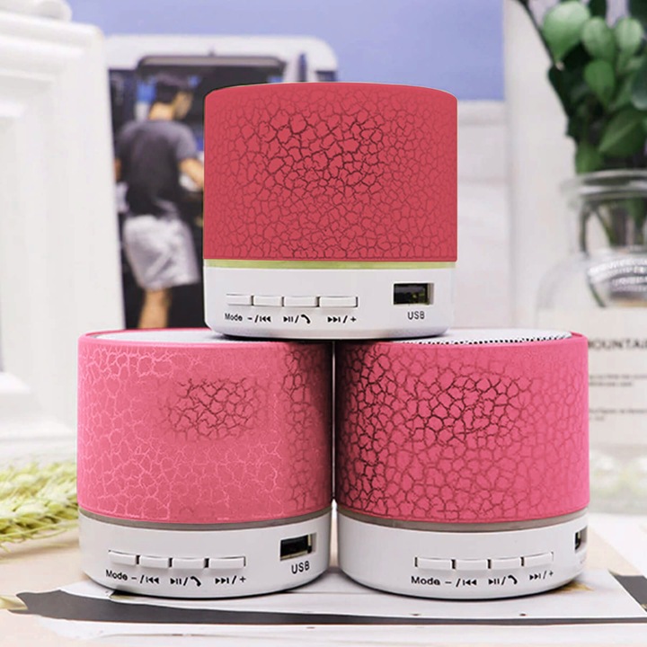 GŁOŚNIK BEZPRZEWODOWY PRZENOŚNY BLUETOOTH LED