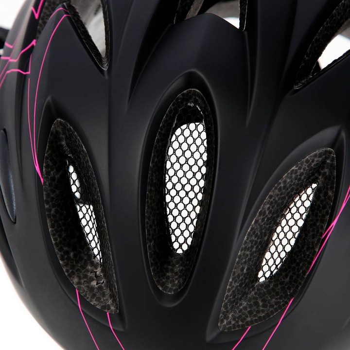 Kask Rowerowy Na Rower Regulowany Wentylowany Z Daszkiem In-mold 58-61 cm