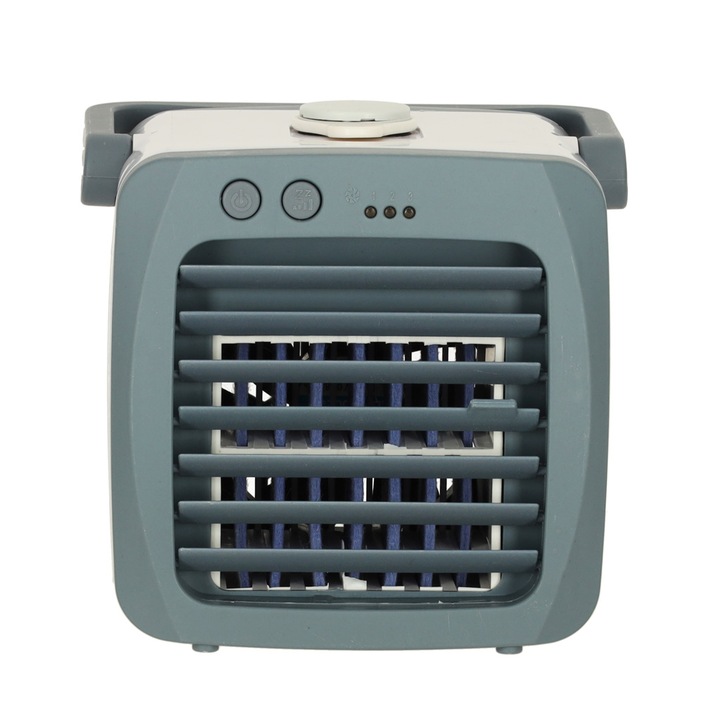 SKUTECZNY Mini klimatyzator wentylator nawilżacz powietrza na wodę z rączką