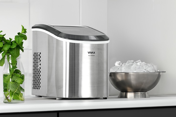 MOCNA KOSTKARKA DO LODU MASZYNA DO KOSTEK INOX S/L 12kg/dzień 240W+GRATIS