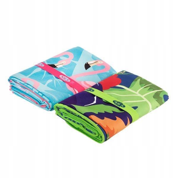 FLAMING RĘCZNIK Z MIKROFIBRY 160X80 cm NILS CAMP na plażę piknik urlop