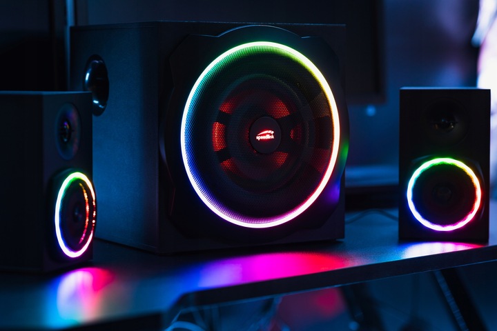 GŁOŚNIKI Speedlink GRAVITY RGB 2.1 120W + Bluetooth