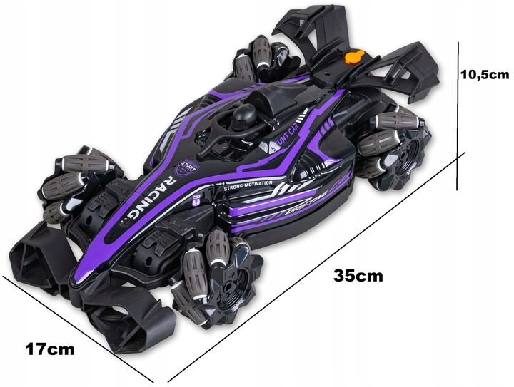 SAMOCHÓD ZDALNIE STEROWANY RC FORMUŁA NA PILOT AUTO PODŚWIETLENIE LED 4x4