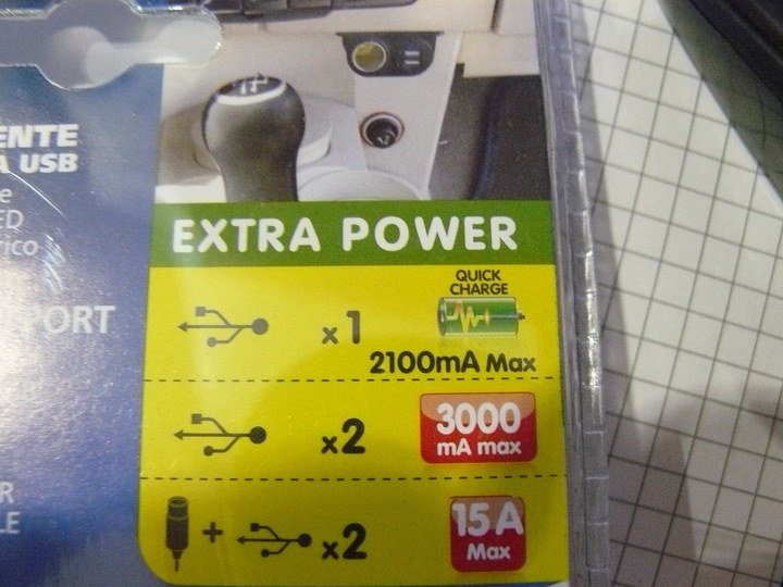 GNIAZDO USB x2 + GNIAZDO ZAPALNICZKI x1 12/24V 967