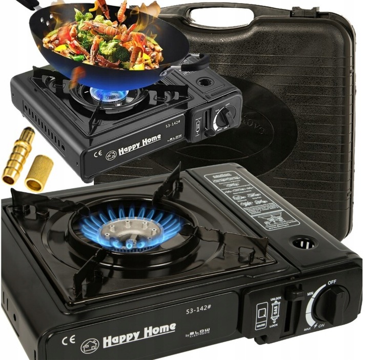 KUCHENKA GAZOWA TURYSTYCZNA 2w1 Z REDUKTOREM I WALIZKĄ