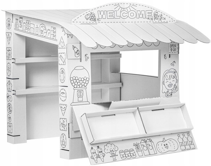 TEKTORADO STRAGAN DO ZABAWY I KOLOROWANIA DLA DZIECI DOMEK