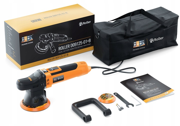 Maszyna polerska ADBL Roller D09125-01+B polerka Dual Action + Torba DA 9mm