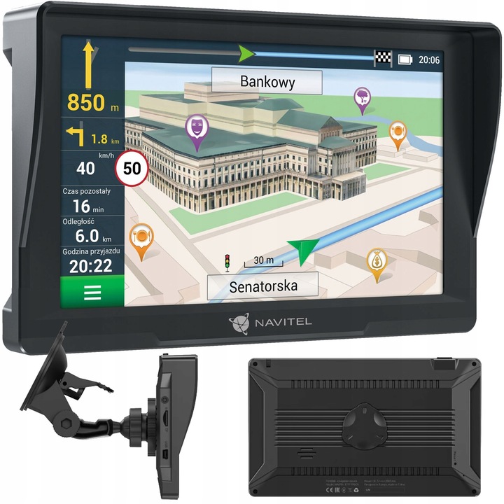 NAWIGACJA SAMOCHODOWA NAVITEL E777 DLA CIĘŻARÓWEK TIR TRUCK 7" EUROPA