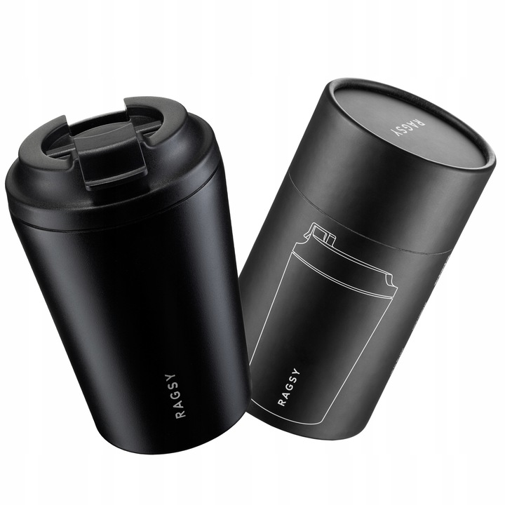 Kubek Termiczny ze stali nierdzewnej BPA FREE Simply Cup 340 ml - Black