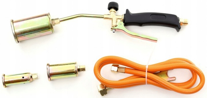 PALNIK GAZOWY DEKARSKI NA GAZ PROPAN-BUTAN Z WĘŻEM NA BUTLE 3 RÓŻNE DYSZE