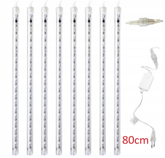PADAJĄCY ŚNIEG SOPLE LED METEORYT 80 CM ZIMNE SMD