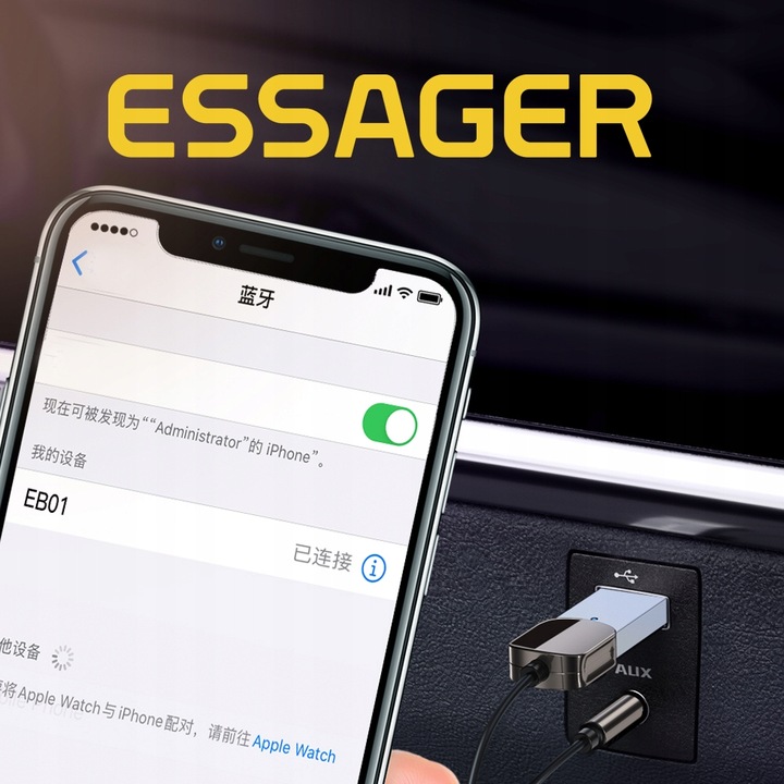 Adapter Audio Transmiter Bluetooth AUX Odbiornik