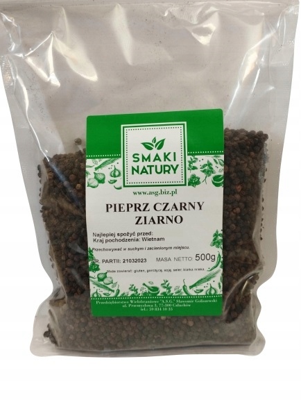 Pieprz Czarny ZIARNO - 500g