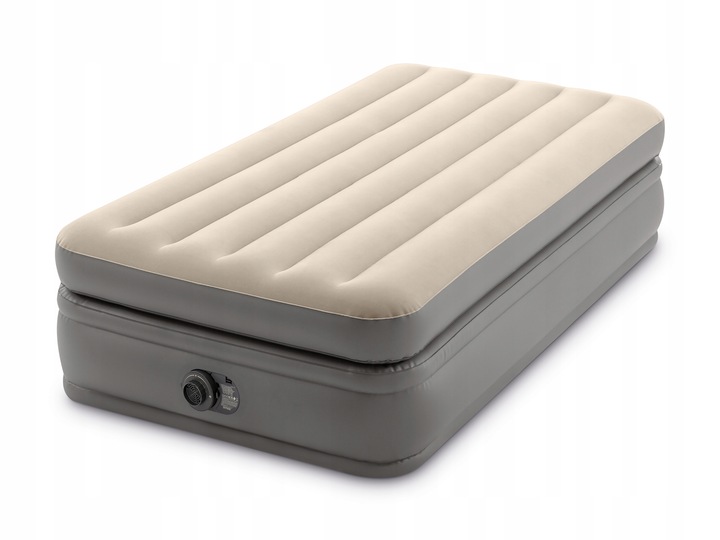 MATERAC DMUCHANY WELUROWY ŁÓŻKO INTEX Z POMPKĄ