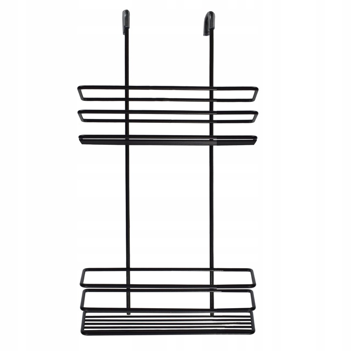 DRUCIANA PÓŁKA ŁAZIENKOWA ZAWIESZANA POD PRYSZNIC CZARNA LOFT NOWOCZESNA