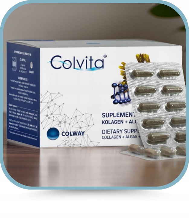 Kolagen liofilizowany Zdrowe Stawy Mocne Kości kapsułki Algi Wit.E x60 kaps