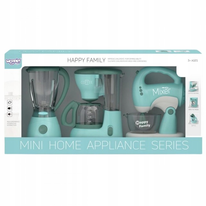 ZESTAW AGD DLA DZIECI BLENDER MIKSER ROBOT KUCHENNY 3W1 GOTOWANIE KUCHNIA