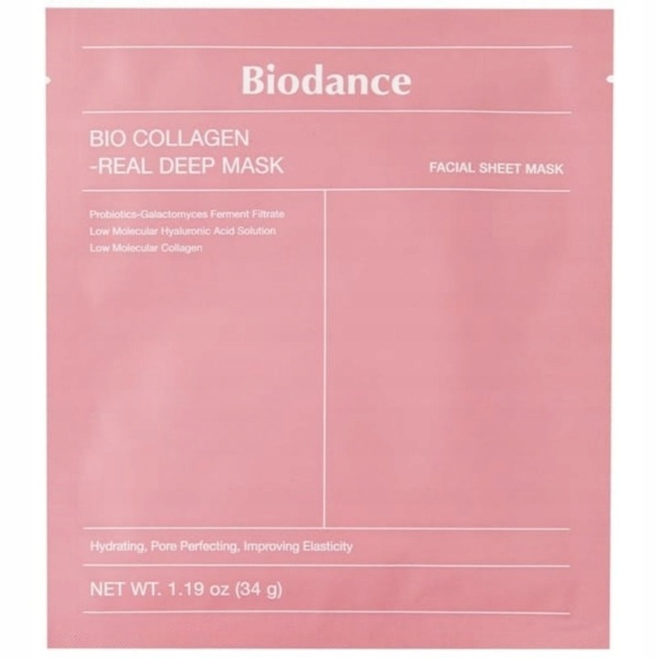 Biodance Real Deep Mask Maska Maseczka do Twarzy Hydrożelowa Kolagenowa