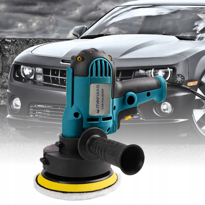 Profesjonalna POLERKA SAMOCHODOWA Z REGULACJĄ OBROTÓW + 28x AKCESORIÓW