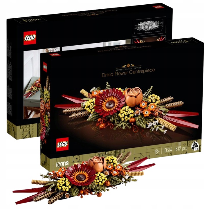 LEGO ICONS 10314 Stroik z suszonych kwiatów BUKIET Kwiaty Na Prezent