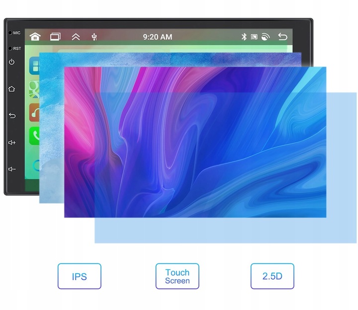 RADIO SAMOCHODOWE 2 DIN 4GB/64GB ANDROID AUTO CARPLAY ANDROID 13 RDS DSP 7"