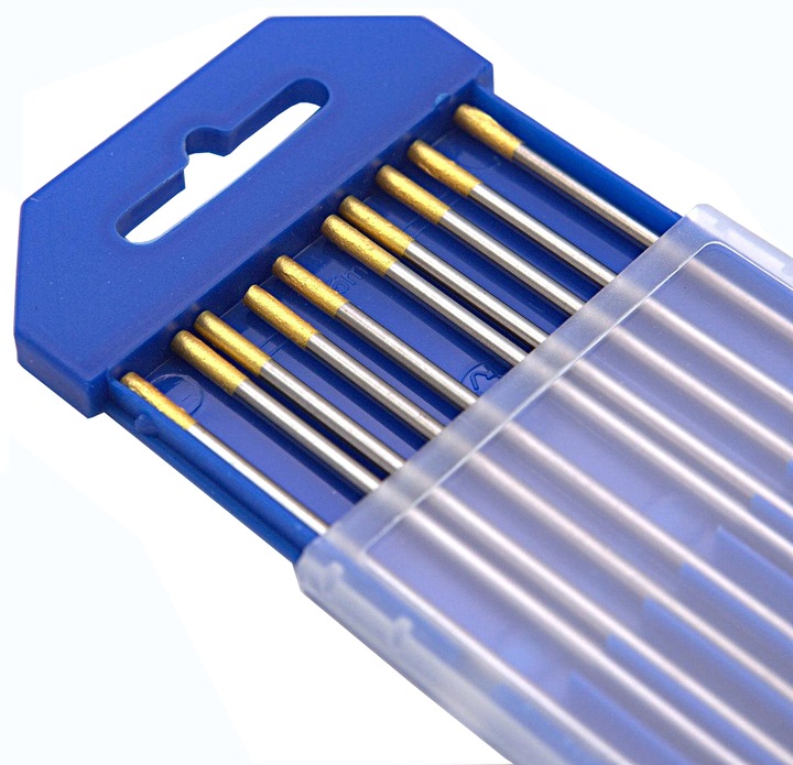 Cała paczka 10x Elektroda wolframowa TIG złota 2,4