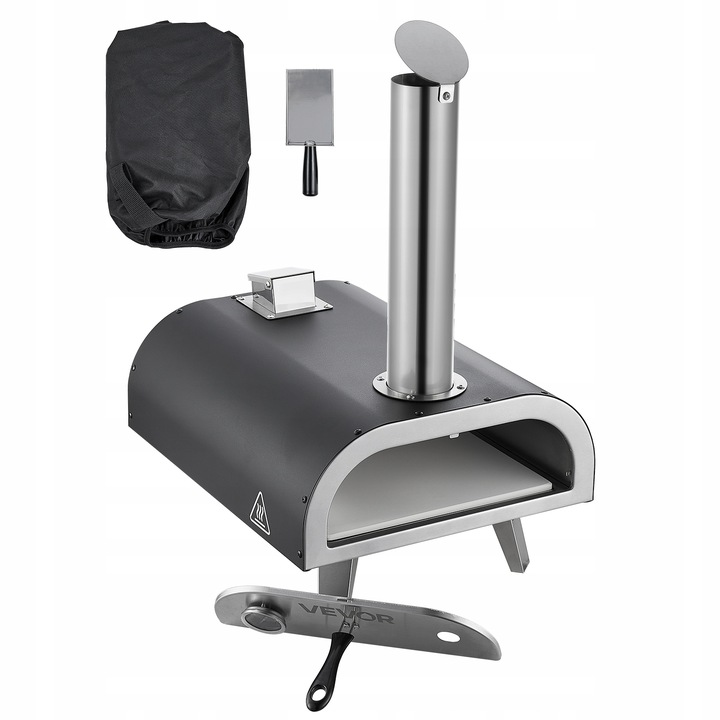 VEVOR Zewnętrzny Piec Pizzy 12" Przenośny Piec Do Pizzy Opalany Drewnem