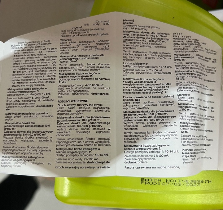 SUMIN SWITCH 62,5 WG RTU choroby jabłoni gruszy pigwy czereśni wiśni 1L