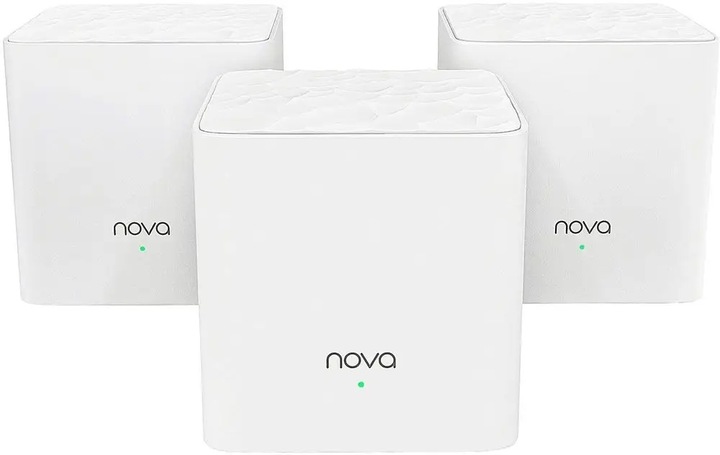 Zestaw WiFi Mesh Tenda Nova MW3 3-pack 2.4Ghz 5GHz AC1200 pokrycie 300 m2
