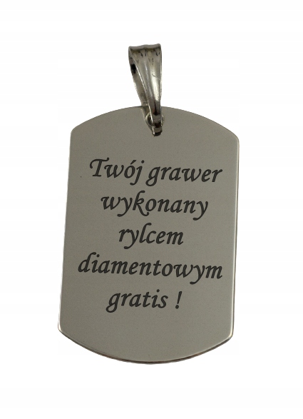 SREBRNY NIEŚMIERTELNIK ZAWIESZKA PR. 925 + GRAWER ZDJĘCIE + PUDEŁKO