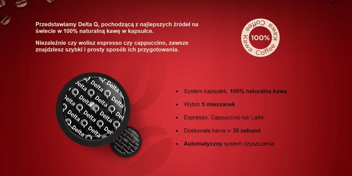 Ekspres kapsułkowy Delta Q MILKQOOL mini 20 bar czarny